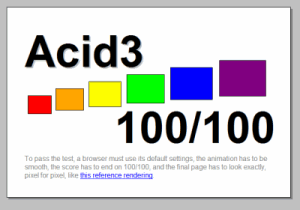 Screenshot Acid3 jak má být